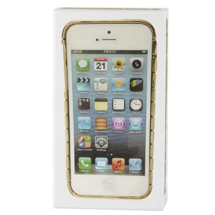 Creative Watch Chain Style Removable Metal Bumper Frame Case for iPhone 5 & 5s & SE (Blue)