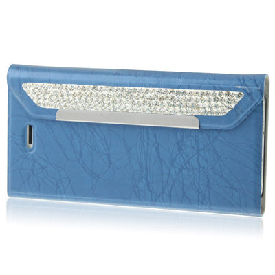 Wallet Style Diamond Encrusted Roots Texture Horizontal Flip Leather Case for iPhone 5 & 5s & SE & SE