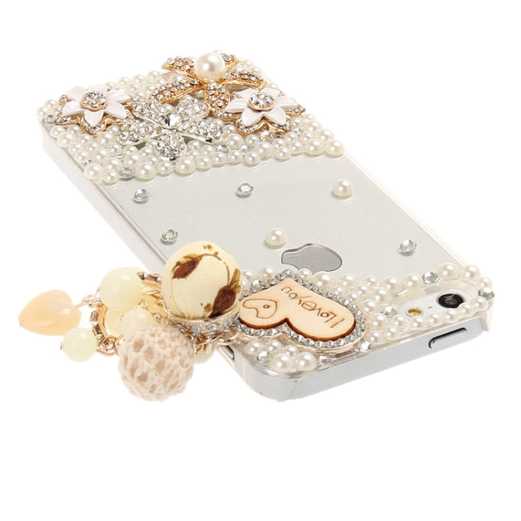 DIY Heart Pattern Diamond Encrusted Crystal Case for iPhone 5 & 5s & SE