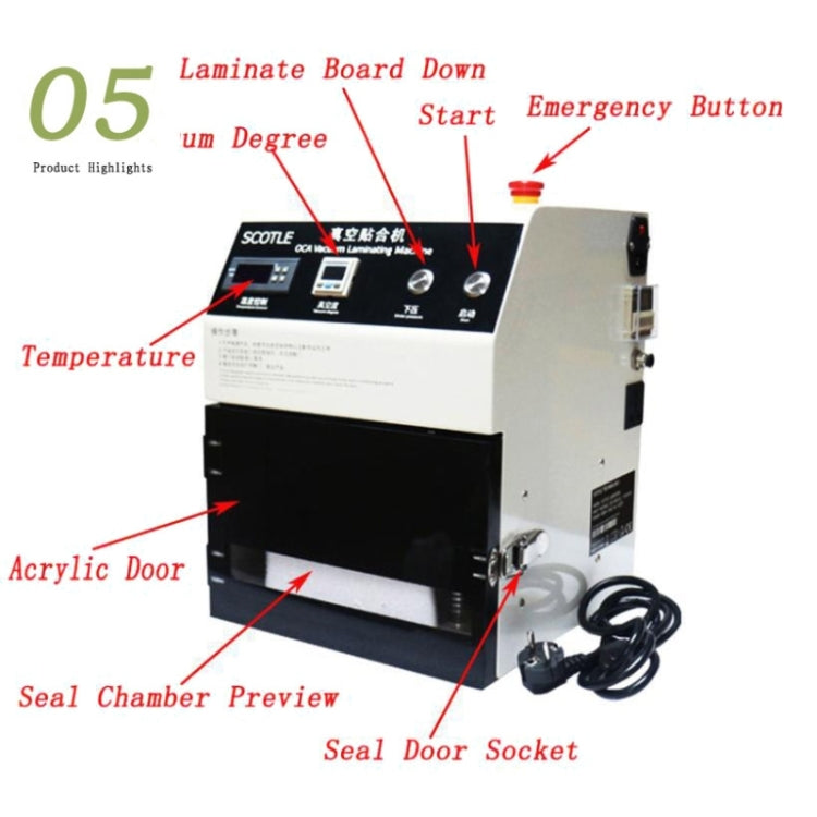 Scotle Phone Repair Machine OCA Vacuum Laminating Machine LCD Laminator Machine for iPhone / Samsung / HTC / Sony etc.
