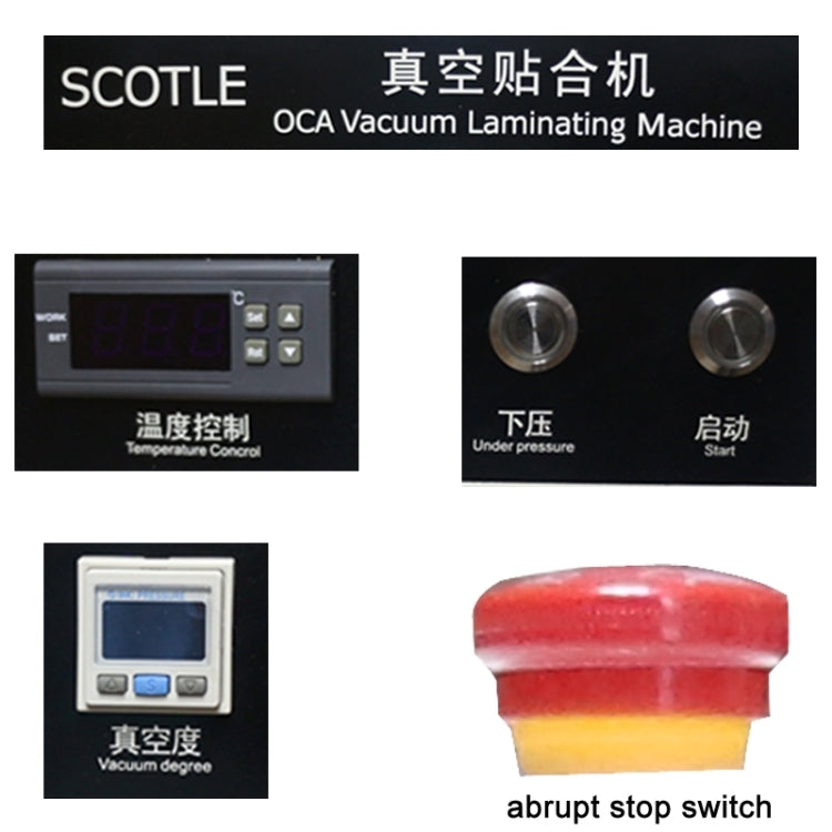 Scotle Phone Repair Machine OCA Vacuum Laminating Machine LCD Laminator Machine for iPhone / Samsung / HTC / Sony etc.