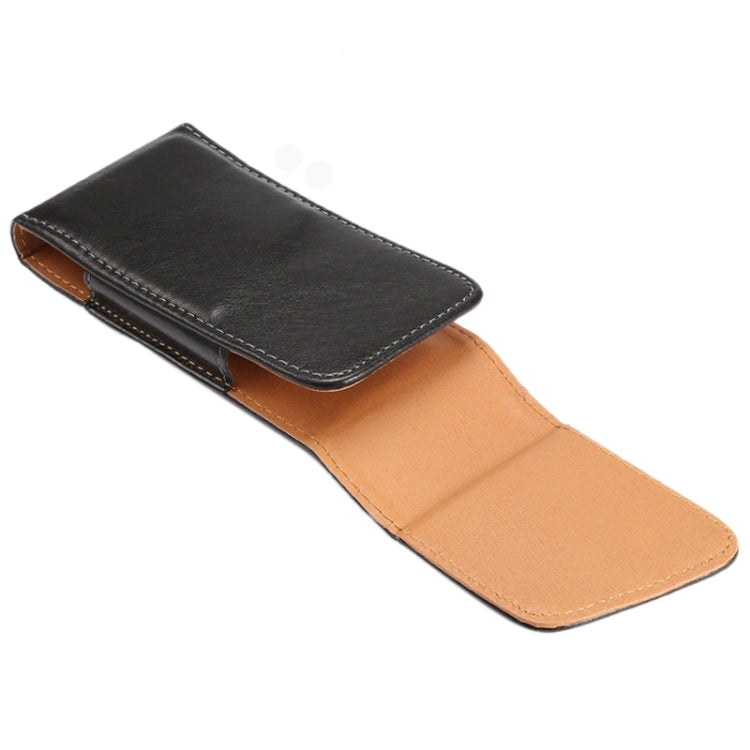 4.0 Inch Universal Lambskin Texture Vertical Flip Leather Case / Waist Bag with Rotatable Back Splint for iPhone 5 & 5s & SE & SE