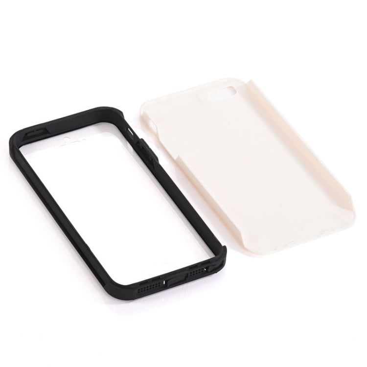 Ultra-thin Shockproof Dustproof Surface Screen Anti-scratch Combination Case for iPhone 5 & 5s & SE