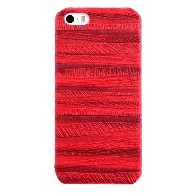 Painting Ripples Texture PU Leather Cover Back Case for iPhone 5 & 5s & SE