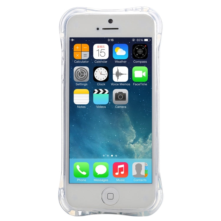 Shock-resistant Transparent TPU Protective Case for iPhone 5 & 5s & SE