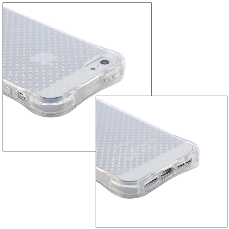 Shock-resistant Transparent TPU Protective Case for iPhone 5 & 5s & SE