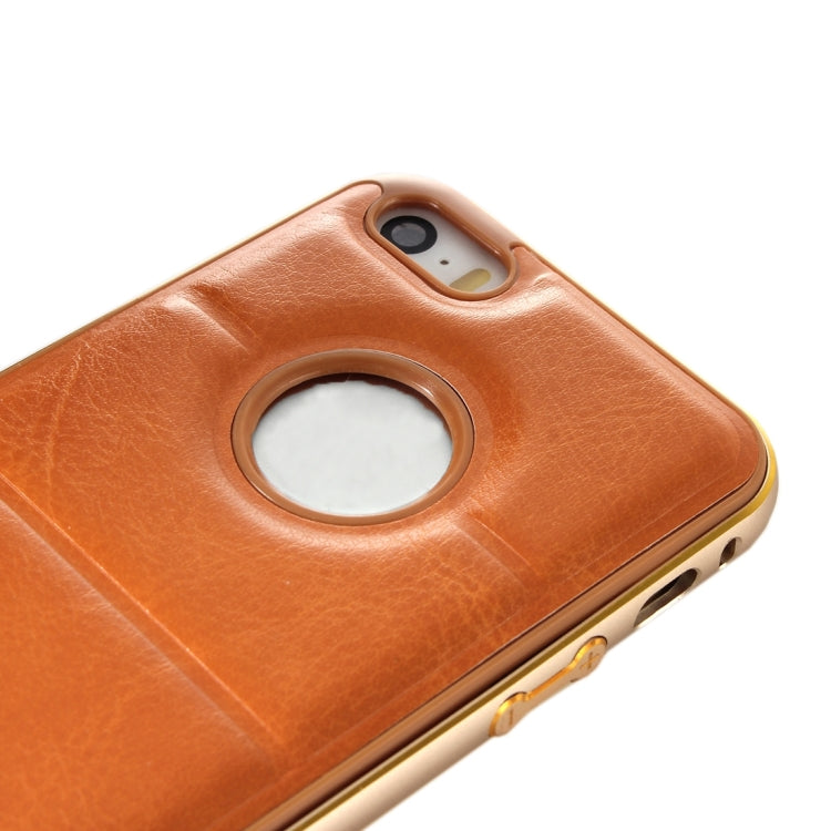 Separable Leather Case Back Shell Cover for iPhone 5