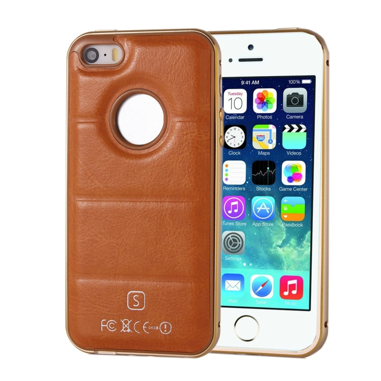 Separable Leather Case Back Shell Cover for iPhone 5