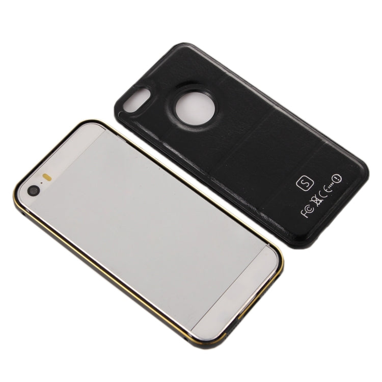 Separable Leather Case Back Shell Cover for iPhone 5
