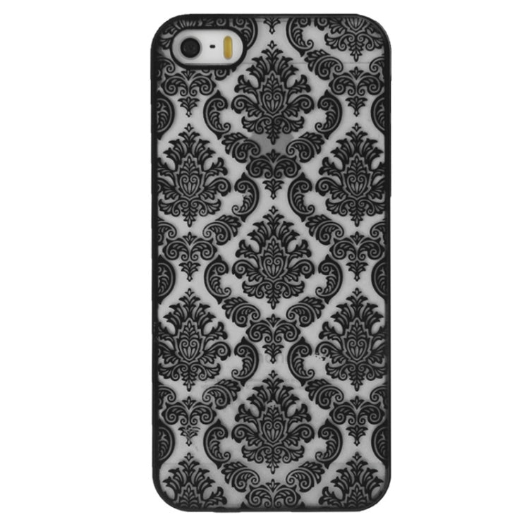 Retro Palace Embossed Flowers Pattern Protective Hard Case for iPhone 5 & 5S & SE