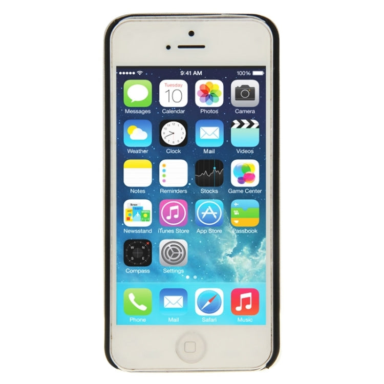 Retro Palace Embossed Flowers Pattern Protective Hard Case for iPhone 5 & 5S & SE