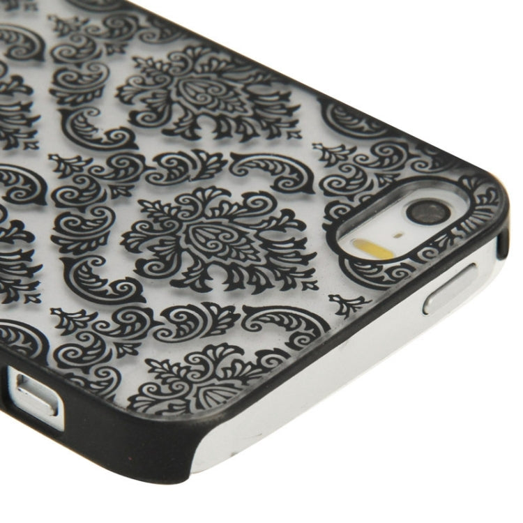 Retro Palace Embossed Flowers Pattern Protective Hard Case for iPhone 5 & 5S & SE