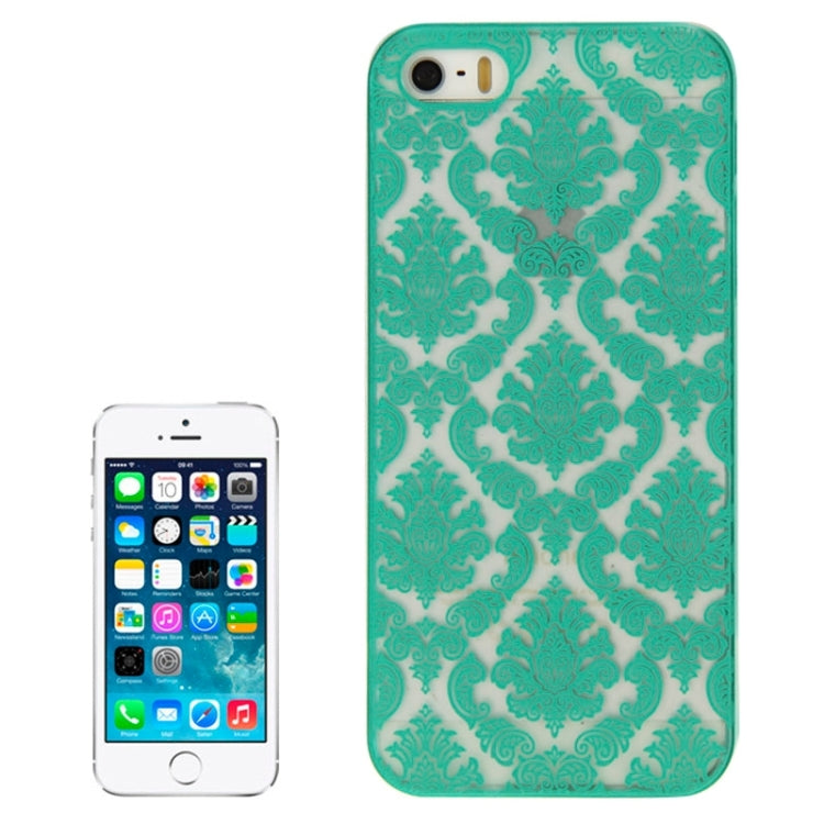 Retro Palace Embossed Flowers Pattern Protective Hard Case for iPhone 5 & 5S & SE