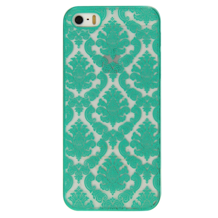 Retro Palace Embossed Flowers Pattern Protective Hard Case for iPhone 5 & 5S & SE