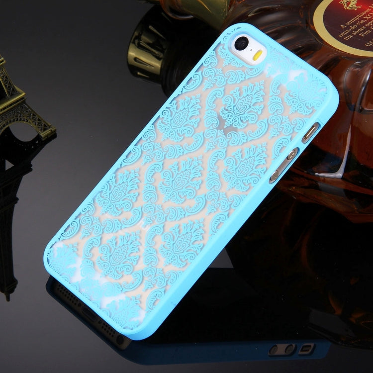 Retro Palace Embossed Flowers Pattern Protective Hard Case for iPhone 5 & 5S & SE