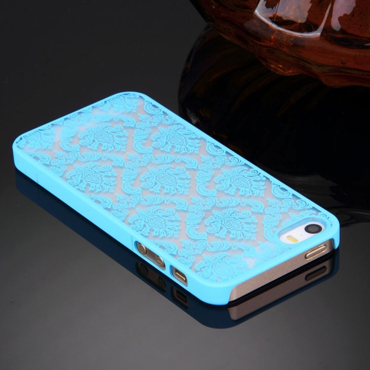 Retro Palace Embossed Flowers Pattern Protective Hard Case for iPhone 5 & 5S & SE