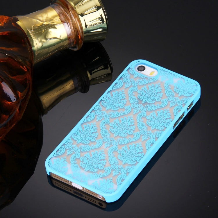 Retro Palace Embossed Flowers Pattern Protective Hard Case for iPhone 5 & 5S & SE