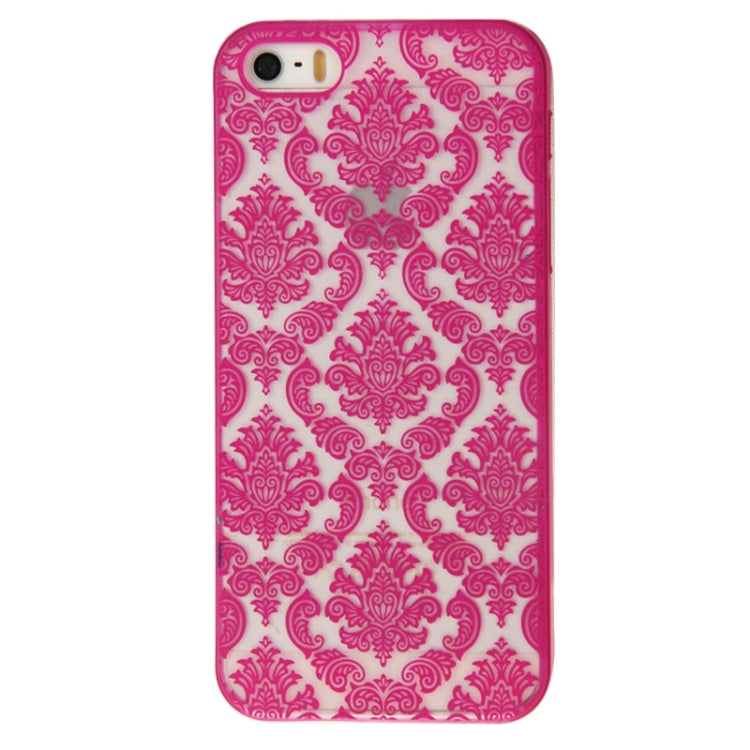 Retro Palace Embossed Flowers Pattern Protective Hard Case for iPhone 5 & 5S & SE