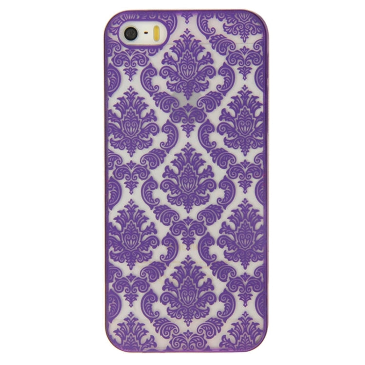 Retro Palace Embossed Flowers Pattern Protective Hard Case for iPhone 5 & 5S & SE
