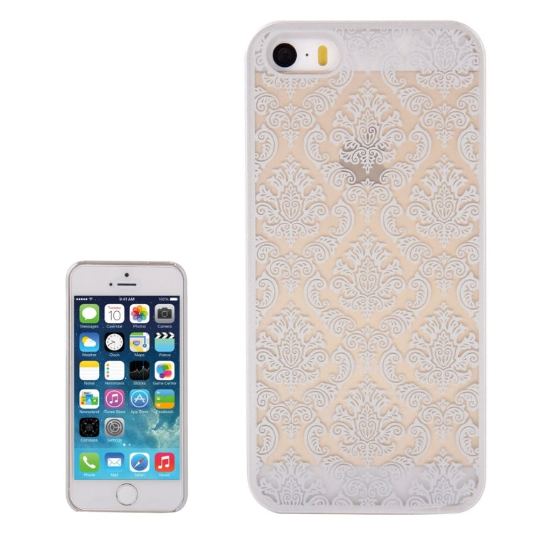 Retro Palace Embossed Flowers Pattern Protective Hard Case for iPhone 5 & 5S & SE
