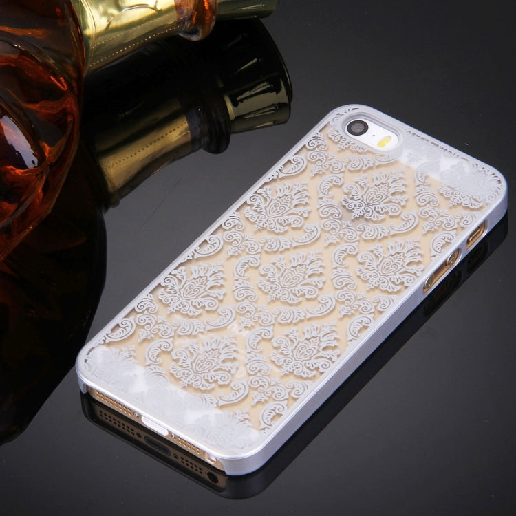 Retro Palace Embossed Flowers Pattern Protective Hard Case for iPhone 5 & 5S & SE
