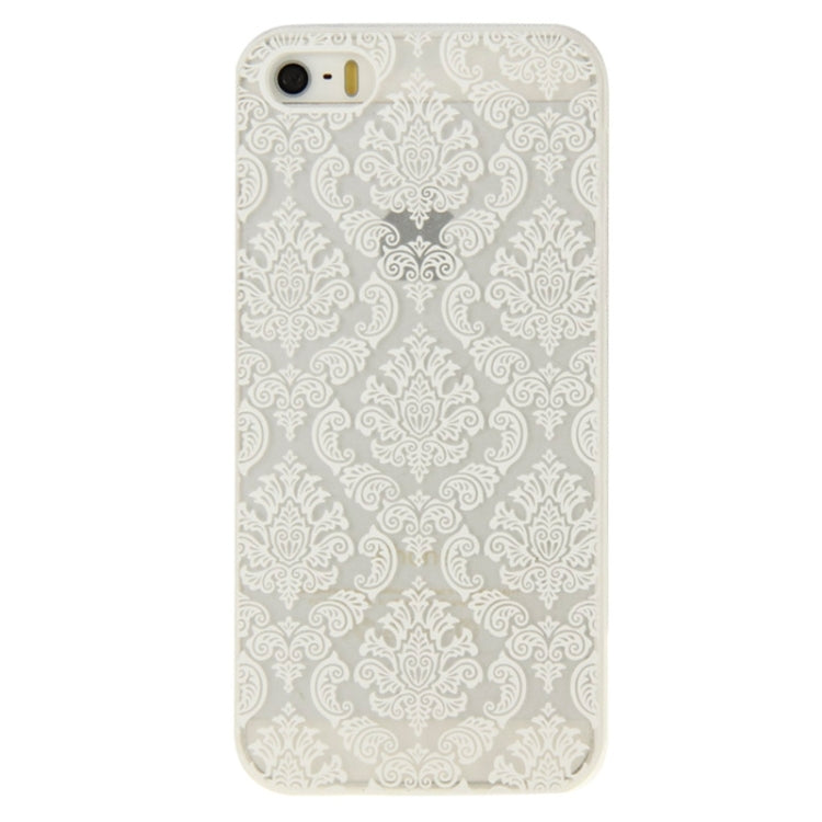 Retro Palace Embossed Flowers Pattern Protective Hard Case for iPhone 5 & 5S & SE