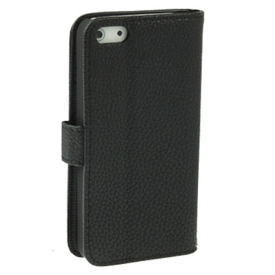 Litchi Texture Horizontal with Credit Card Slots & Holder Leather Case for iPhone 5 & 5s & SE & SE