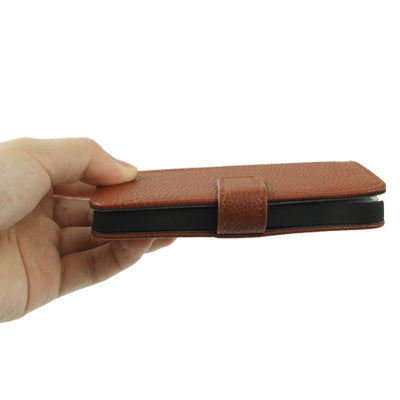 Litchi Texture Horizontal with Credit Card Slots & Holder Leather Case for iPhone 5 & 5s & SE & SE