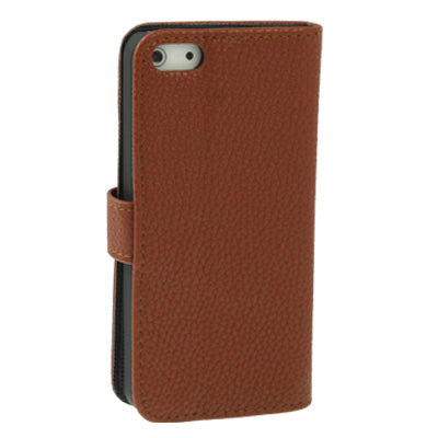 Litchi Texture Horizontal with Credit Card Slots & Holder Leather Case for iPhone 5 & 5s & SE & SE