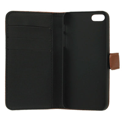 Litchi Texture Horizontal with Credit Card Slots & Holder Leather Case for iPhone 5 & 5s & SE & SE