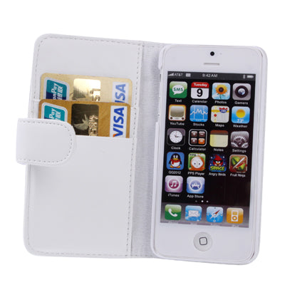 Leather Case with Credit Card Slots & Holder for iPhone 5