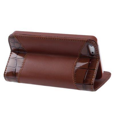 Leather Case with Credit Card Slots & Holder for iPhone 5