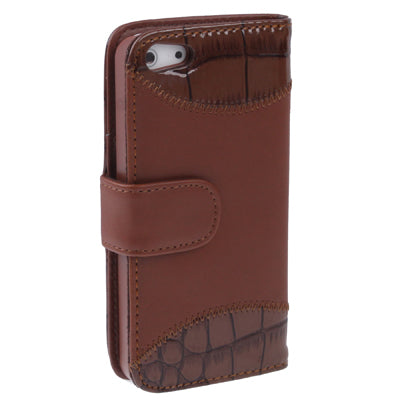 Leather Case with Credit Card Slots & Holder for iPhone 5