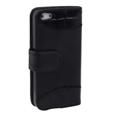 Leather Case with Credit Card Slots & Holder for iPhone 5