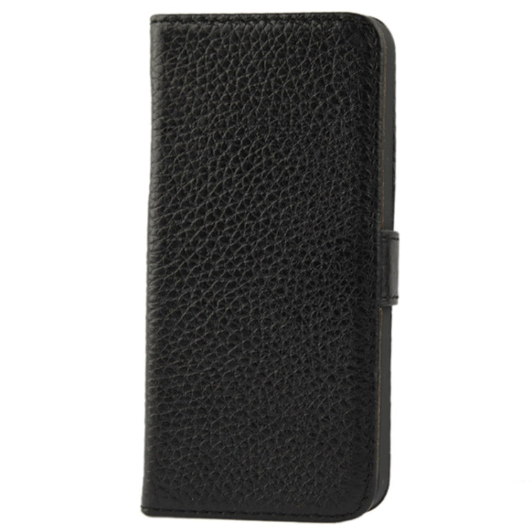 Litchi Texture Flip Top-grain Genuine Leather Case for iPhone 5 & 5s & SE & SE