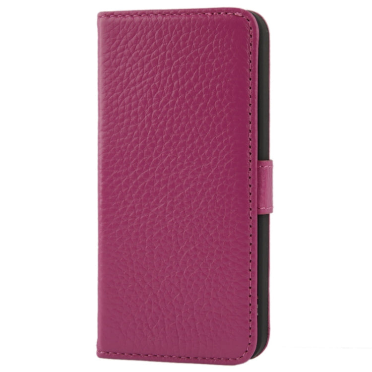 Litchi Texture Flip Top-grain Genuine Leather Case for iPhone 5 & 5s & SE & SE