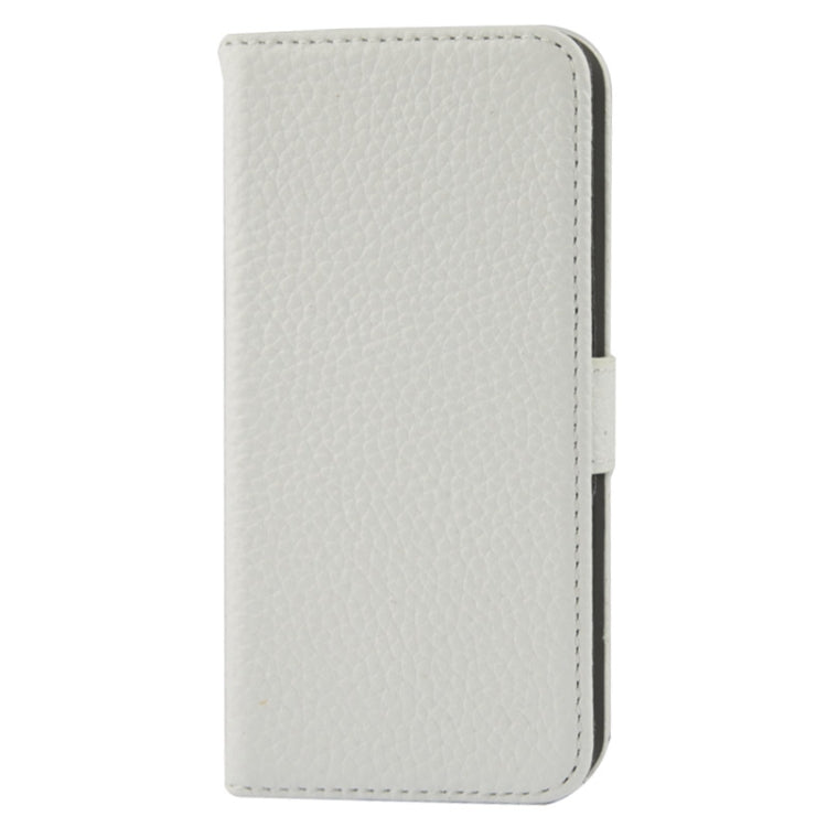 Litchi Texture Flip Top-grain Genuine Leather Case for iPhone 5 & 5s & SE & SE