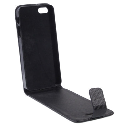 Carbon Fiber Texture Leather Case for iPhone 5 & 5s & SE & SE