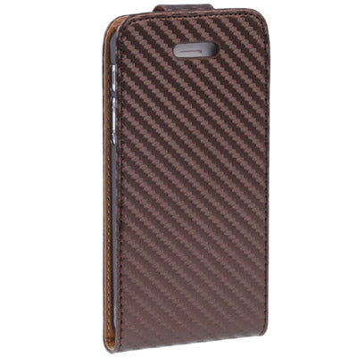 Carbon Fiber Texture Leather Case for iPhone 5 & 5s & SE & SE