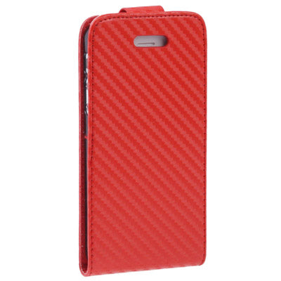 Carbon Fiber Texture Leather Case for iPhone 5 & 5s & SE & SE