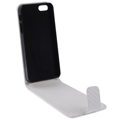 Carbon Fiber Texture Leather Case for iPhone 5 & 5s & SE & SE