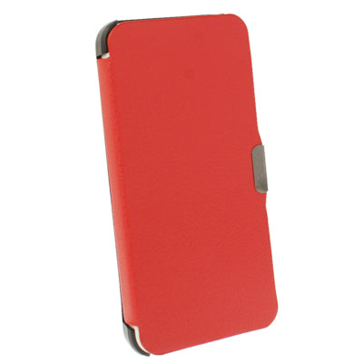 Litchi Texture Ultra-thin Flip Leather Case + Plastic Case for iPhone 5 & 5s & SE & SE (Red)