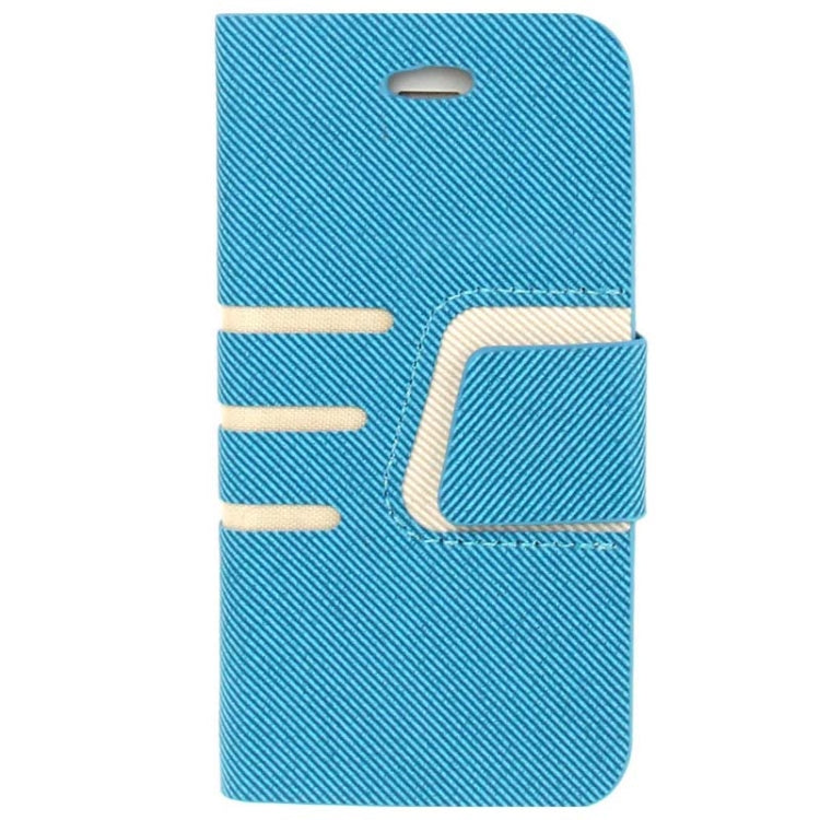Twill Magnetic Clasp Flip Leather Case with Credit Slot for iPhone 5 & 5s & SE & SE