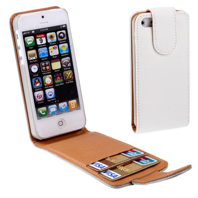 Litchi  Texture Leather Case with Credit Card Slots for iPhone 5