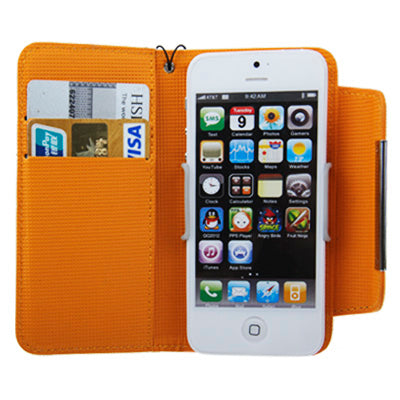 Litchi Texture Horizontal Flip Leather Case with Credit Card Slots for iPhone 5 & 5s & SE & SE