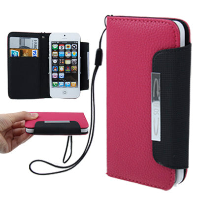 Litchi Texture Horizontal Flip Leather Case with Credit Card Slots for iPhone 5 & 5s & SE & SE