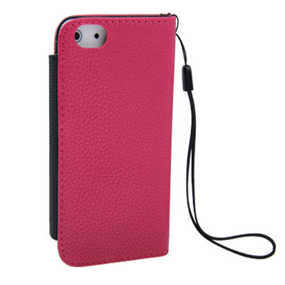 Litchi Texture Horizontal Flip Leather Case with Credit Card Slots for iPhone 5 & 5s & SE & SE