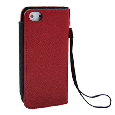 Litchi Texture Horizontal Flip Leather Case with Credit Card Slots for iPhone 5 & 5s & SE & SE