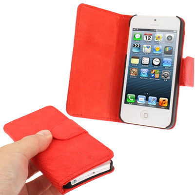 Cloth Texture Leather Case for iPhone 5 & 5s & SE & SE
