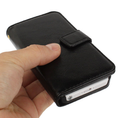 Flip Leather Case with Card Slots & Holder for iPhone 5 & 5s & SE & SE